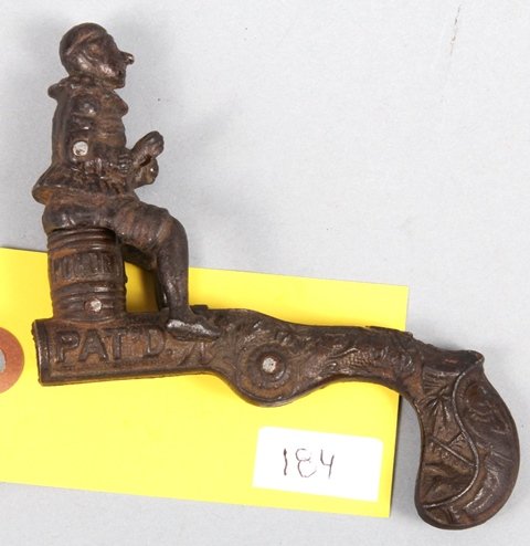 TOY CAP GUN: Early Cap Gun Powder Barrel Toy