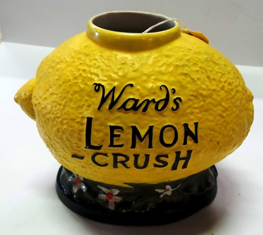 Lemon Crush Vase: Wards Lemon Crush, Advertising Vase