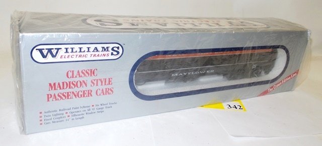 WILLIAMS PASSENGER CARS: WILLIAMS 'O' GAUGE PASSENGER CARS, LOT OF 6 NEW HAVEN, NEW IN BOXES