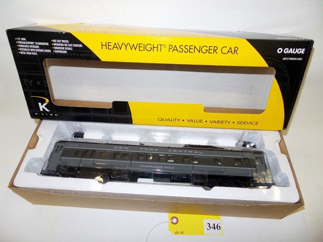 K-LINE PASSENGER CARS: K-LINE 'O' GAUGE PASSENGER CARS, LOT OF 6 NYC R/R, NEW IN BOX