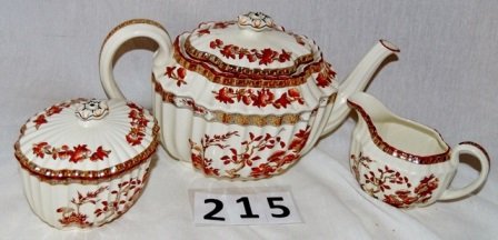 INDIA TREE COPELAND SPODE TEA SET: INDIA TREE COPELAND SPODE TEA SET