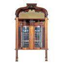 CARVED & INLAID ART NOUVEAU CABINET