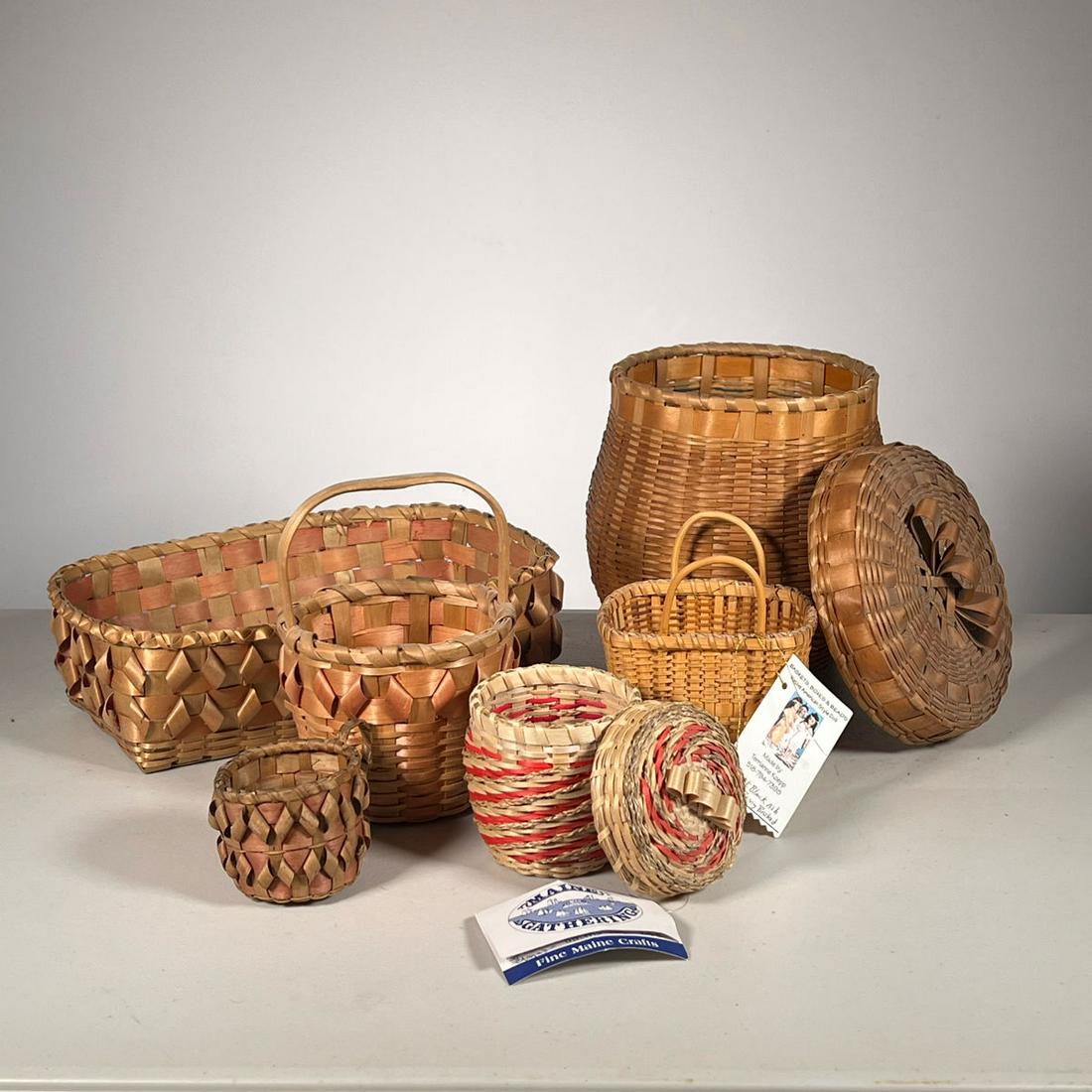 (6pc) Native American Baskets Auction