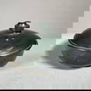 CHINESE SPINACH JADE COVERED BOWL