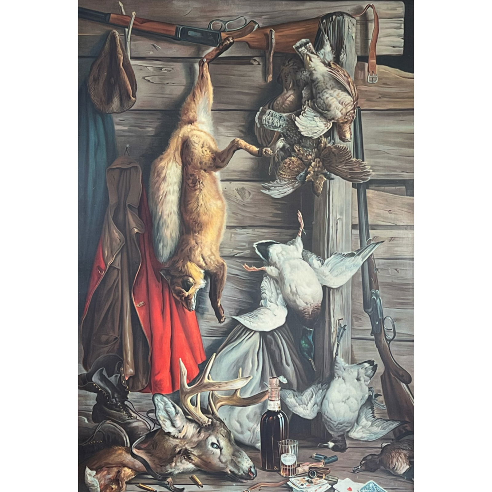 ARTHUR WILLIAM WOELFLE (1873-1936) "AFTER THE HUNT" LITHOGRAPH (1 of 18)