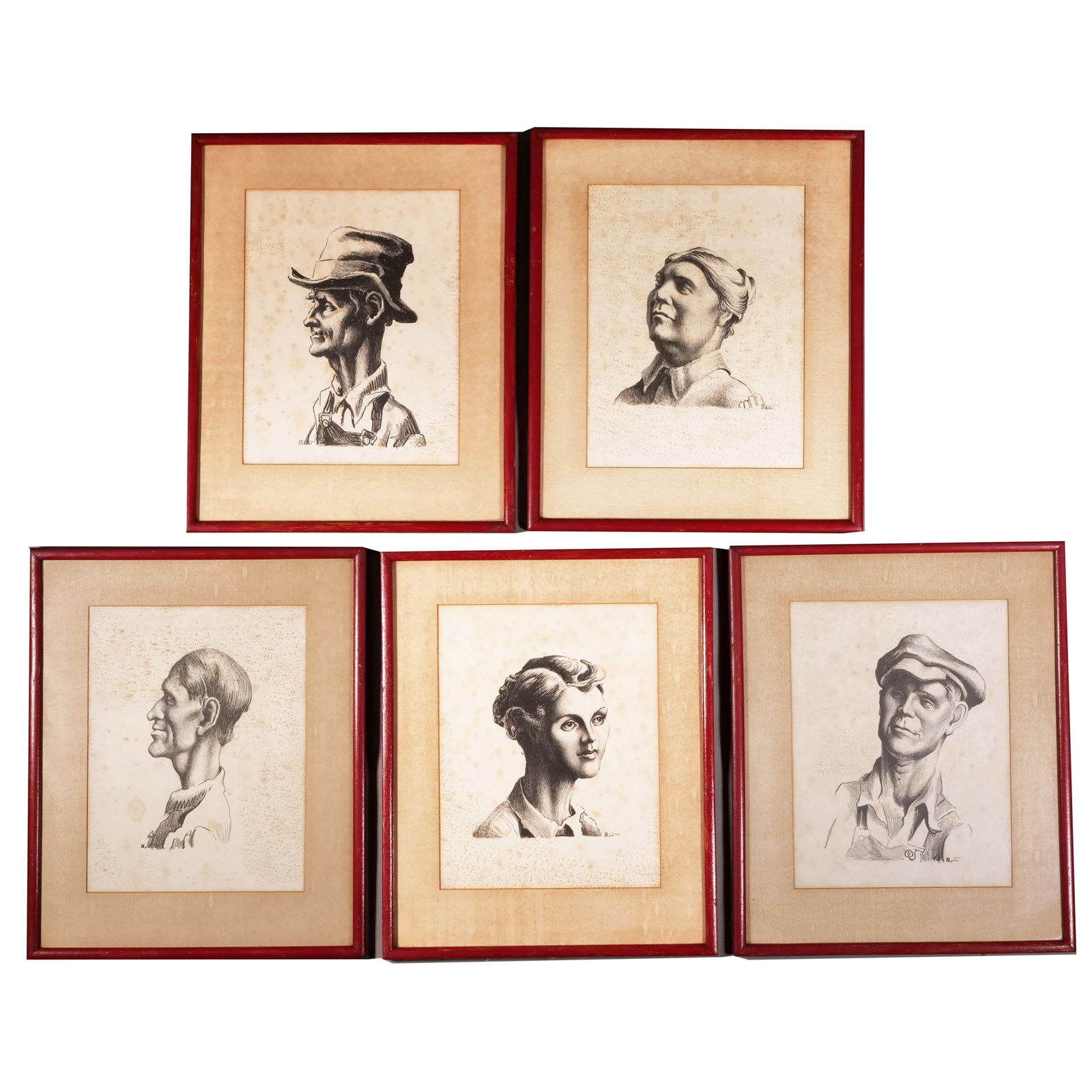 (5pc) THOMAS HART BENTON (1889-1975) (1 of 10)