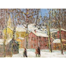 DAVID DALY (NEW YORK, 20TH CENTURY) WINTER SCENE