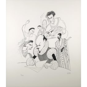 AL HIRSCHFELD (AMERICAN, 1903-2003) LITHOGRAPH
