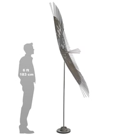 MONUMENTAL CURTIS JERE STYLE BIRD SCULPTURE