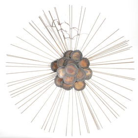 STYLE OF EMAUS TALLERES SUNBURST BRUTALIST SCULPTURE