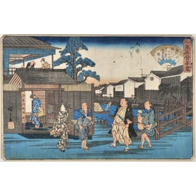 UTAGAWA HIROSHIGE (1797-1858) WOODBLOCK PRINT