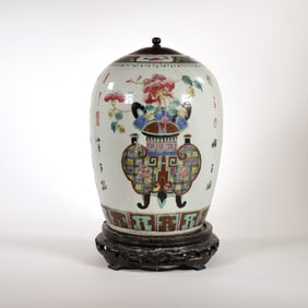 CHINESE FAMILLE ROSE JAR