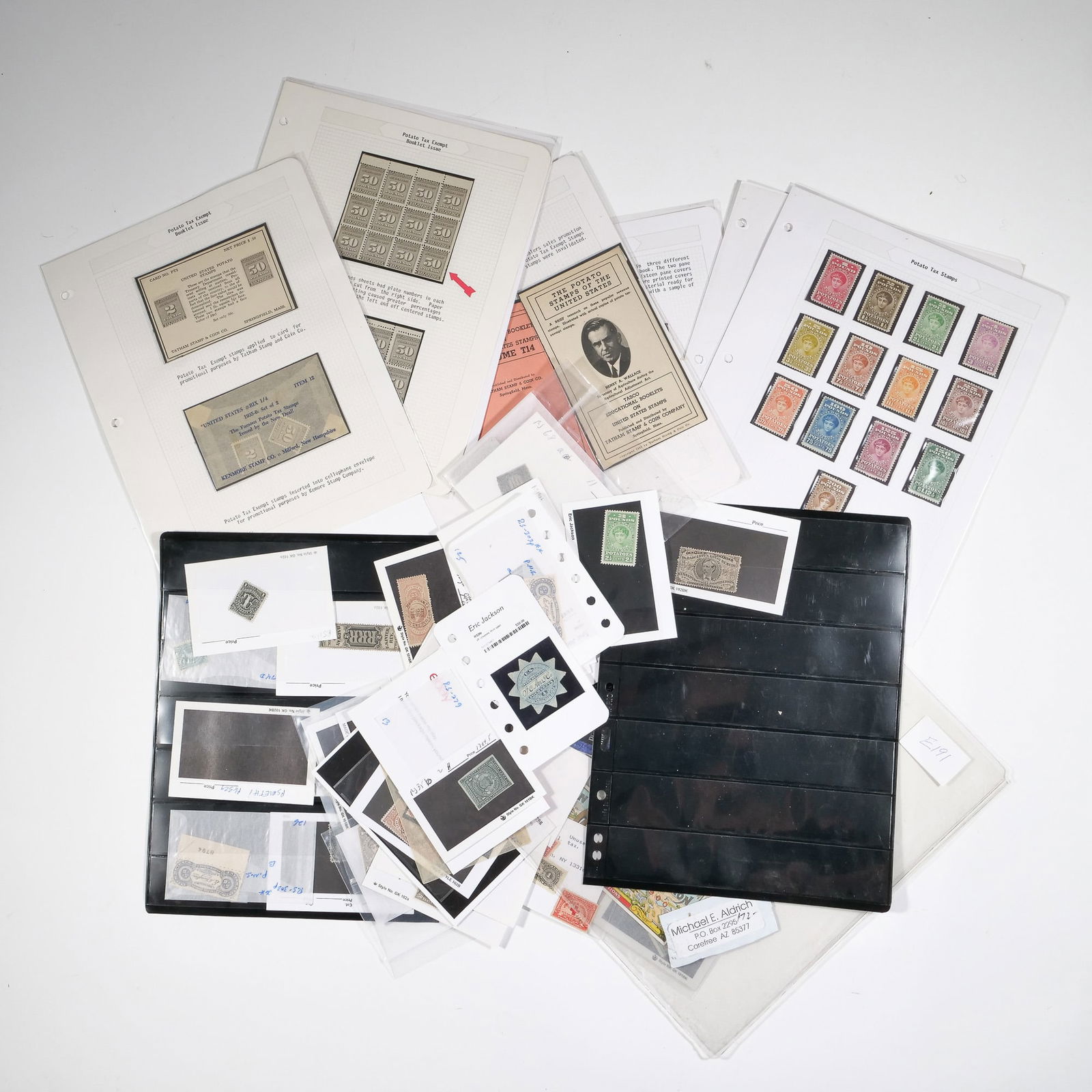 COLLECTION AMERICAN PROPRIETARY REVENUE STAMPS (1 of 12)