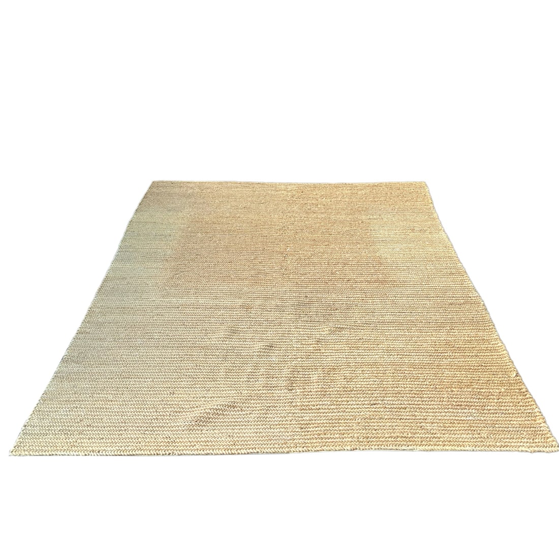 RALPH LAUREN PONDEROSA RUG: RLR3000 / #RLR3432AWheat colorJute & Cotton - l. 10 x w. 14 ft. Provenance: From an expansive Bedford, NY estate Inventory Code: 6G-171