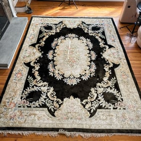 FRENCH STYLE SILK SCULPTED CARPET