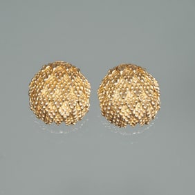 PAIR 14K GOLD EARRINGS