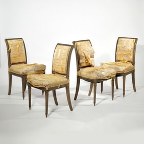 (4pc) L. ALAVOINE & CIE FRENCH SIDE CHAIRS