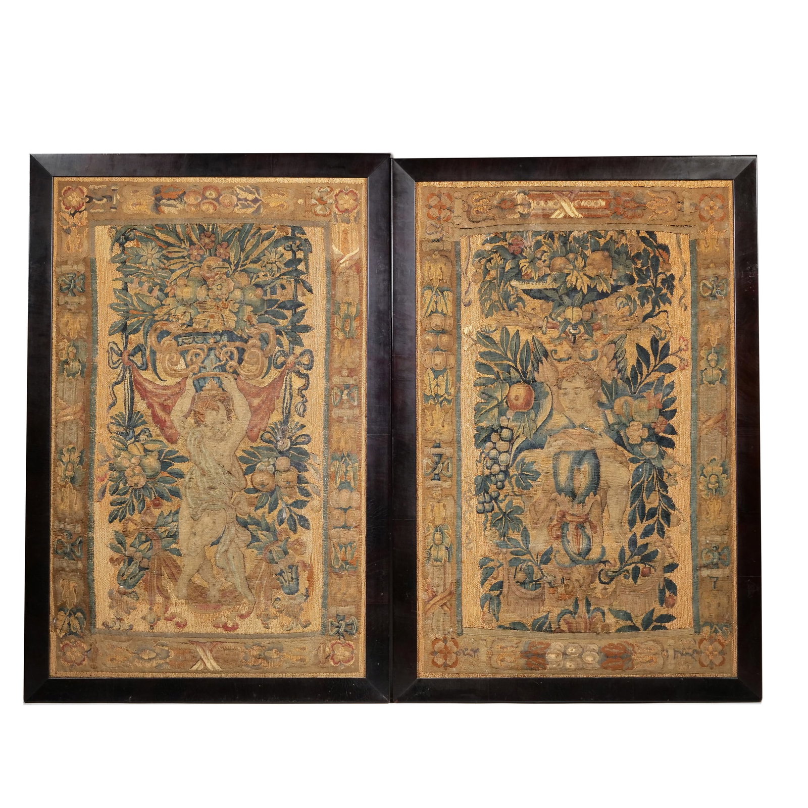 17th/18th C. VERDURE NEEDLEPOINT TAPESTRY PANELS (1 of 13)