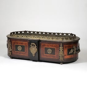 FRENCH INLAID JARDINIERE