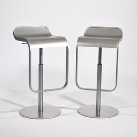 (2pc) PAIR MCM LAPALMA STOOLS