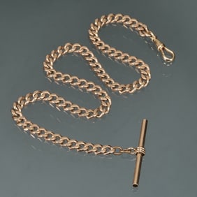 14K GOLD WATCH FOB CHAIN