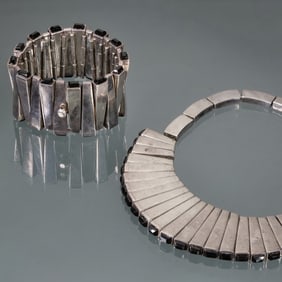 (2pc) ANTONIO PINEDA MATCHSTICK NECKLACE & BRACELET