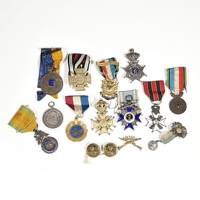 COLLECTION OF BADGES, AWARDS OF MERIT, ETC.