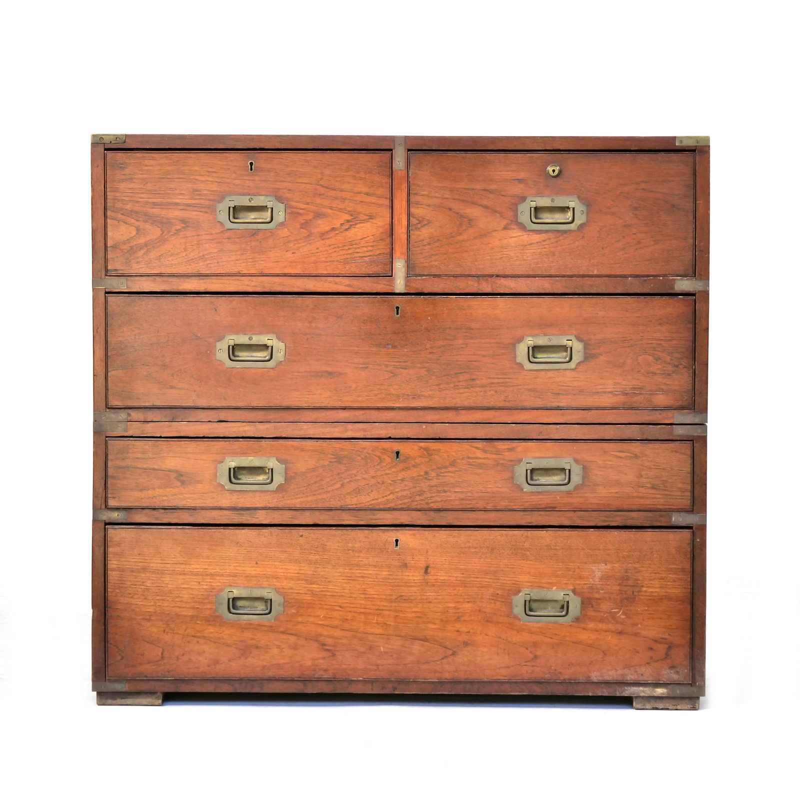 ANTIQUE ENGLISH CAMPAIGN CHEST (1 of 17)