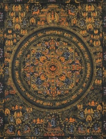 BUDDHIST MANDALA THANKGA PAINTING