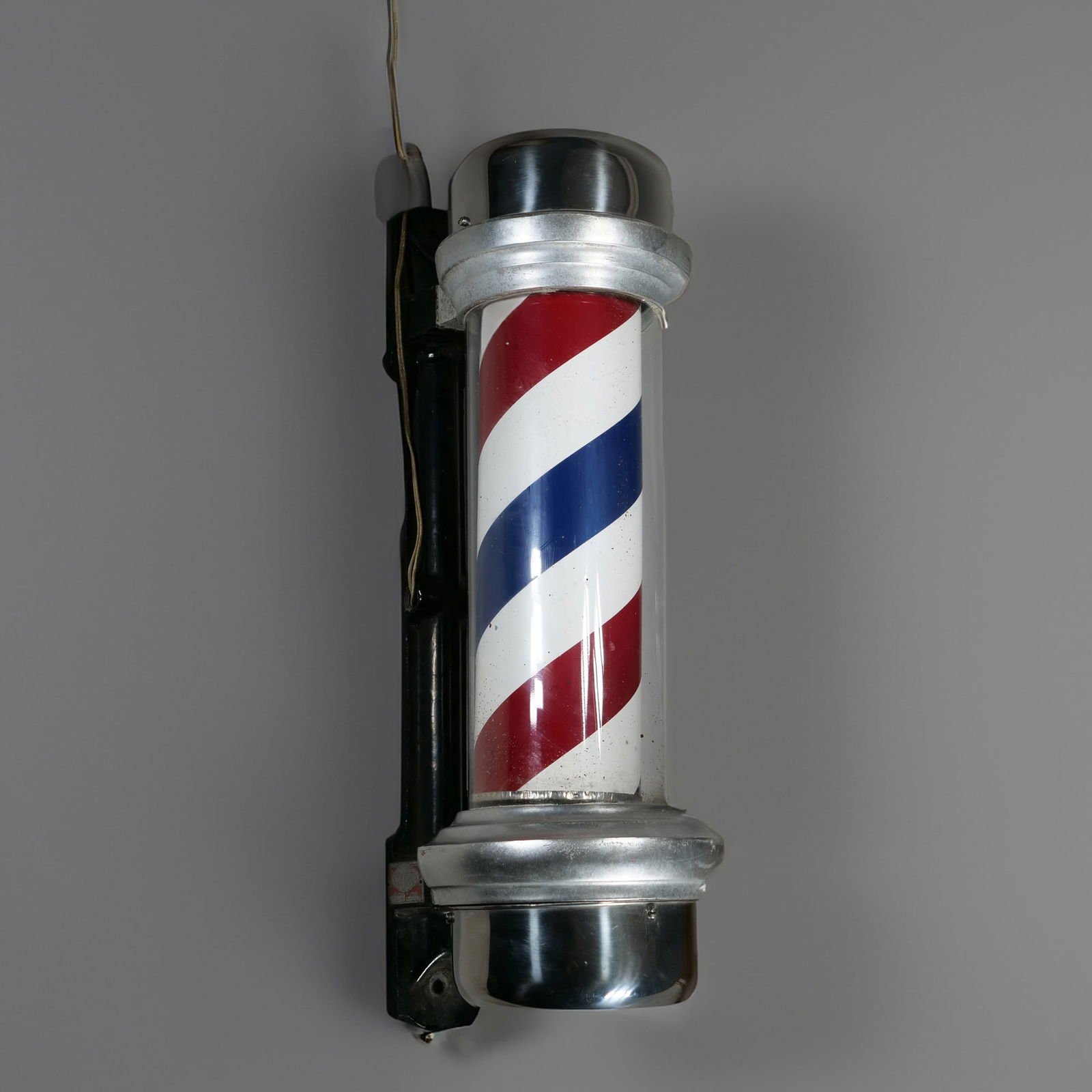 ANTIQUE ELECTRIFIED BARBER POLE (1 of 13)