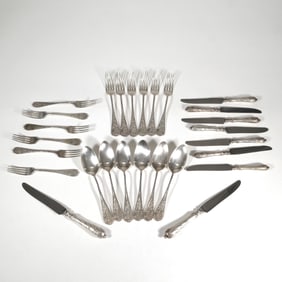 (18pc) GERMAN SILVER FLATWARE