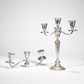 NEWPORT STERLING CANDLE HOLDERS