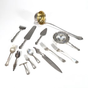 MISC. STERLING & 800 SILVER FLATWARE