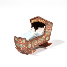 NATASHA PAINTED DOLLHOUSE CRADLE