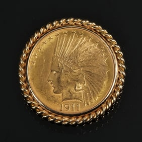 U.S. $10 GOLD COIN PIN
