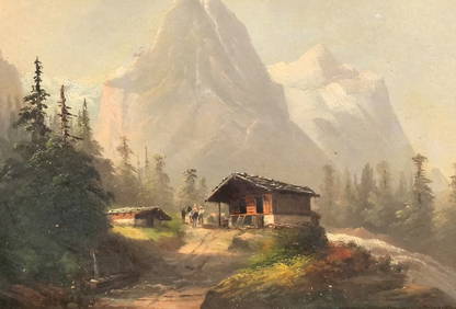 CONTINENTAL SCHOOL MOUNTAINSCAPE (19TH CENTURY), ROSENBAUM (1 of 16)