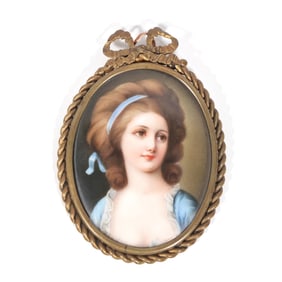 PORTRAIT MINIATURE PORCELAIN PLAQUE