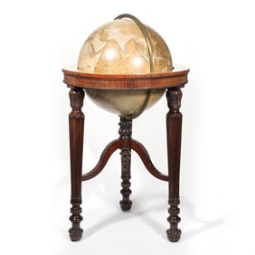 ANTIQUE NEWTONS TERRESTRIAL FLOOR GLOBE