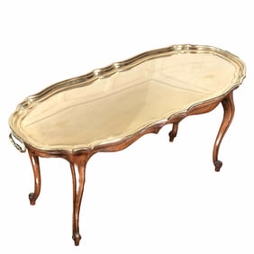 BRASS TRAY TOP TABLE
