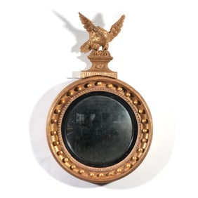 DIMINUTIVE EAGLE CONVEX MIRROR, HILFIGER COLLECTION