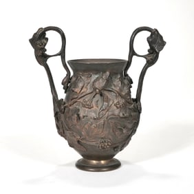 BEAUX ARTS BRONZE VASE