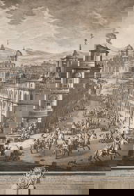 VASI, GIUSEPPE - ETCHING, GRAND VIEW OF SANTA MARIA (1 of 14)