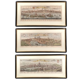 (3pc) ITALIAN COLOR ENGRAVINGS