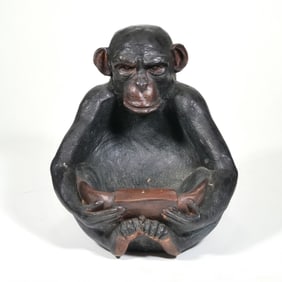 BRONZE MONKEY FORM VIDA POCHE / OFFERING BOWL