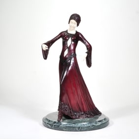 AFTER CHIPARUS PAINTED BRONZE
