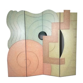 JAMES JOHNSTON (AMERICAN, 20TH CENTURY) FLOOR SCREEN / WALL PANELS