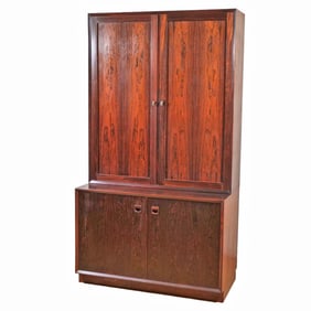 DANISH MID-CENTURY ROSEWOOD CABINET: BLOOMINGDALE'S C.1960/70'S