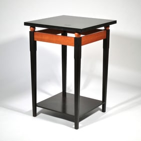 [SIGNED] CRAFTSMAN MADE MARBLE TOP CENTER TABLE
