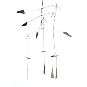 MID CENTURY METAL MOBILE SCULPTURE