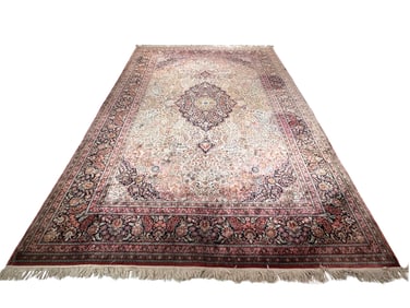 CONTEMPORARY SILK & WOOL ROOM-SIZED PERSIAN CARPET